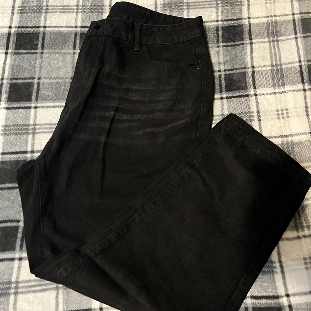 Black bootcut jeans